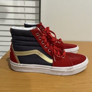 Vans Marvel Captain Marvel Sk8 High Top US Womens Size 8 Skate